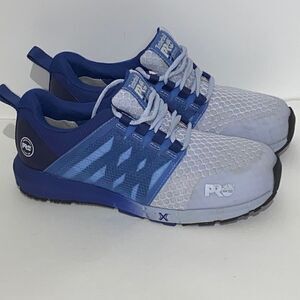 Timberland Pro Women's Anti-Fatigue Technology Lace-Up Blue/Gray Sneakers Size 8